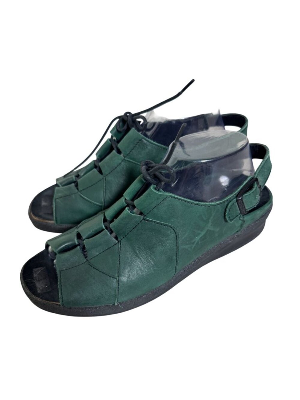 Tatami By Birkenstock Green Leather Sandals Open Toe Women 10-10.5 EU 41Comfy